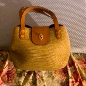 ERIC JAVITS PURSE HANDBAG 11 x 8 x 5 SQUISHEE VGC
